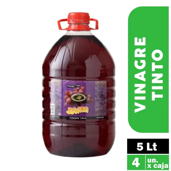 Vinagre de Vino Tinto 5 L - Caja 4 Unidades