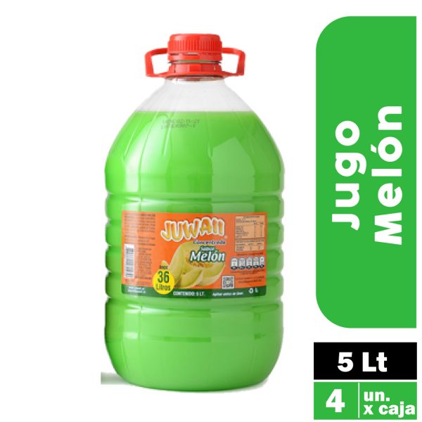 Jugo Concentrado Melón 5lt - Caja 4 Unidades - Compra Empresa