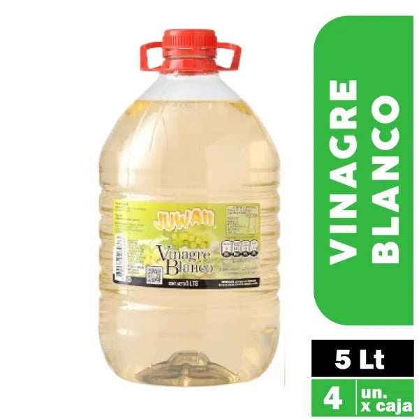 Vinagre de Vino Blanco 5 L - Caja 4 Unidades