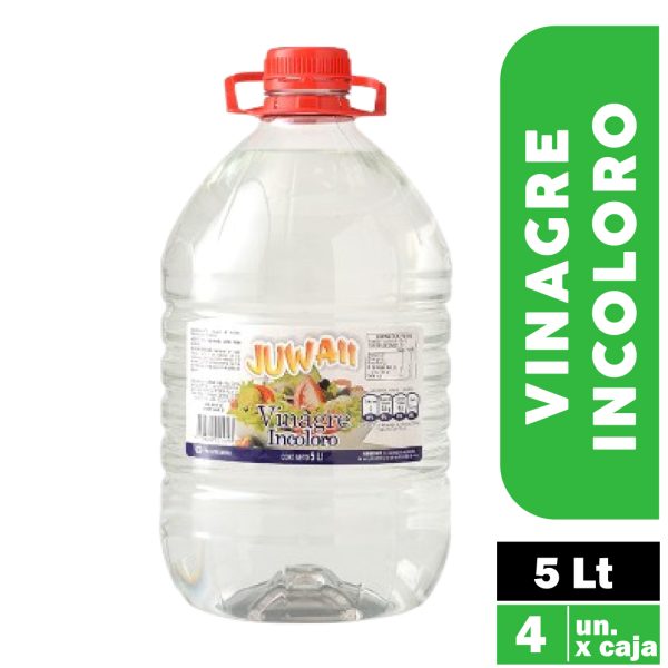 Vinagre de Incoloro 5L - Caja 4 Unidades